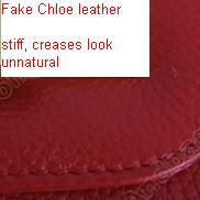 fake Chloe leather