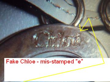 fake Chloe silver stamp