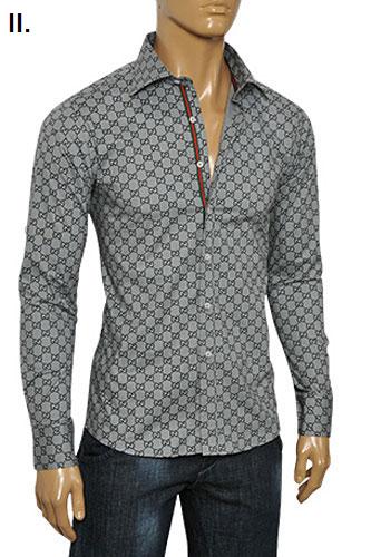 fake Gucci logo button down shirt
