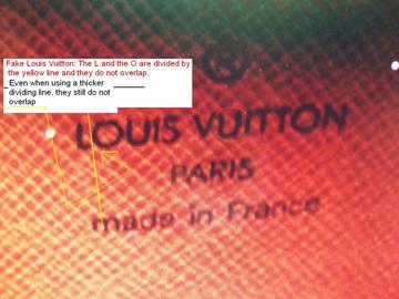phony louis vuitton heat stamp