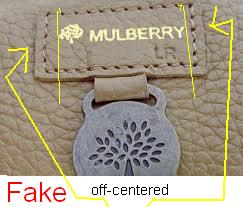 phony Mulberry handbag