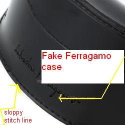 Fake salvatore sunglasses patent leather case