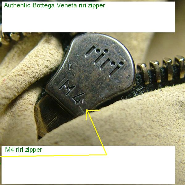 authentic riri m4 zipper Bottega Veneta