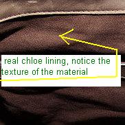 Real Chloe lining