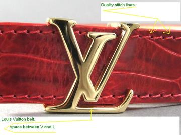 Real Louis Vuitton brass belt buckle