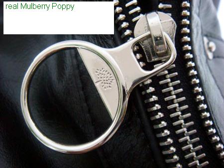 authentic Mulberry Poppy handbag zipper